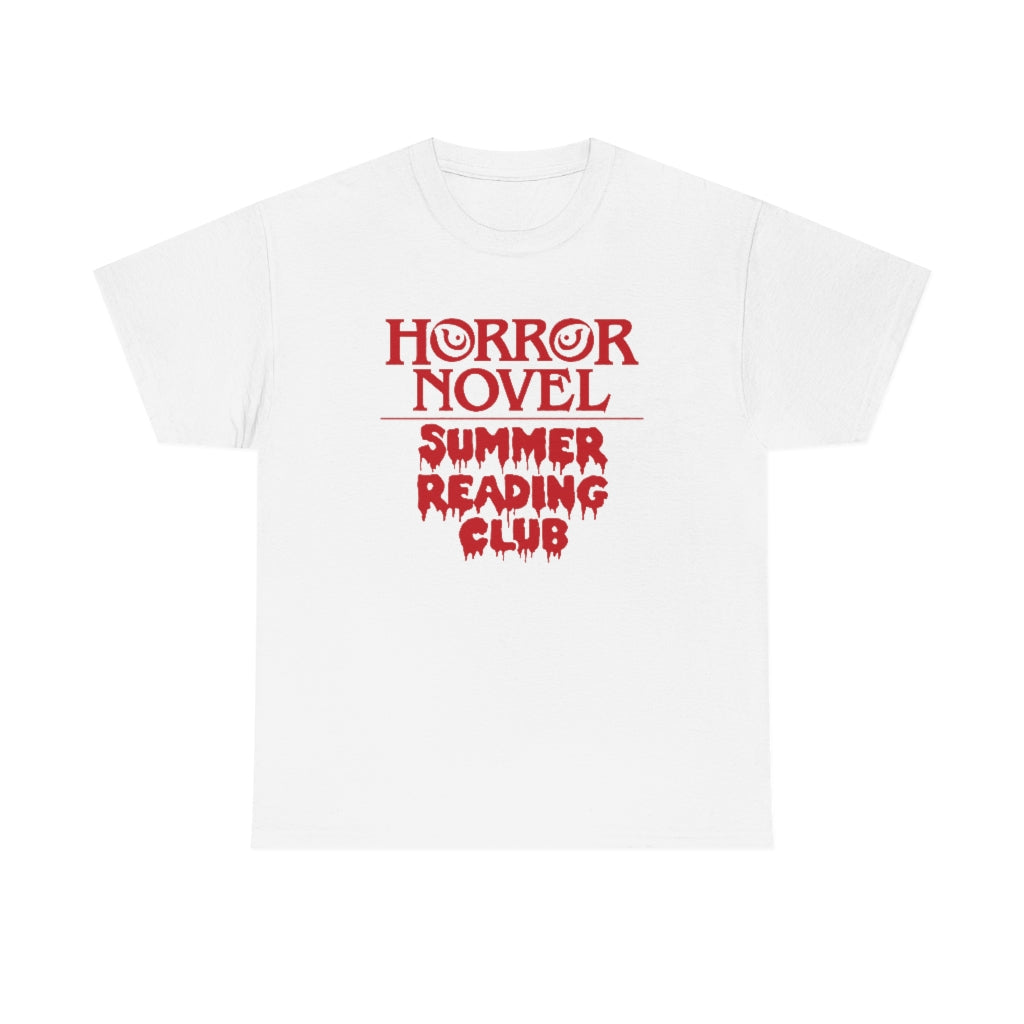 Horror Novel Summer Reading Club | Unisex | Heavy Cotton | T-Shirt | Book Worm | Horror Fan