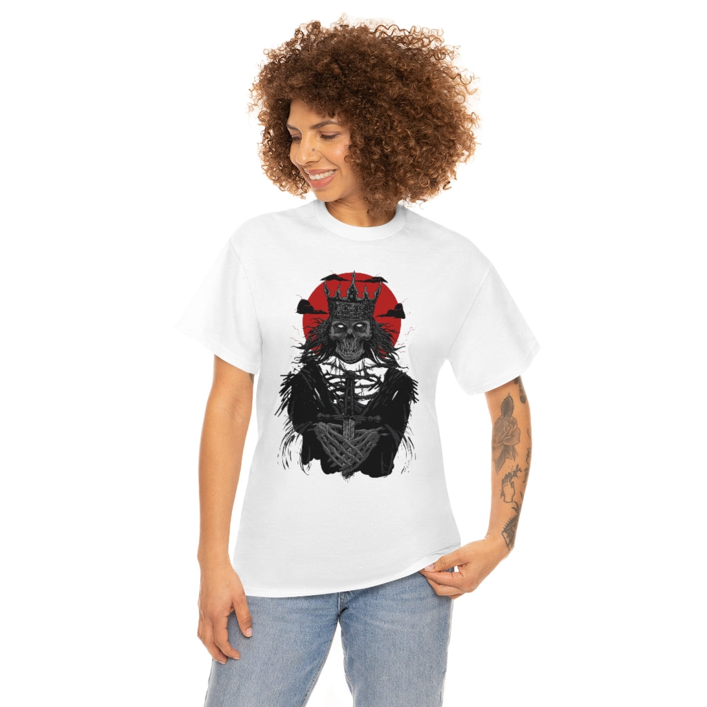 Corpse Skull King | Unisex | Heavy Cotton | T-Shirt | Evil | Scary | Skeleton