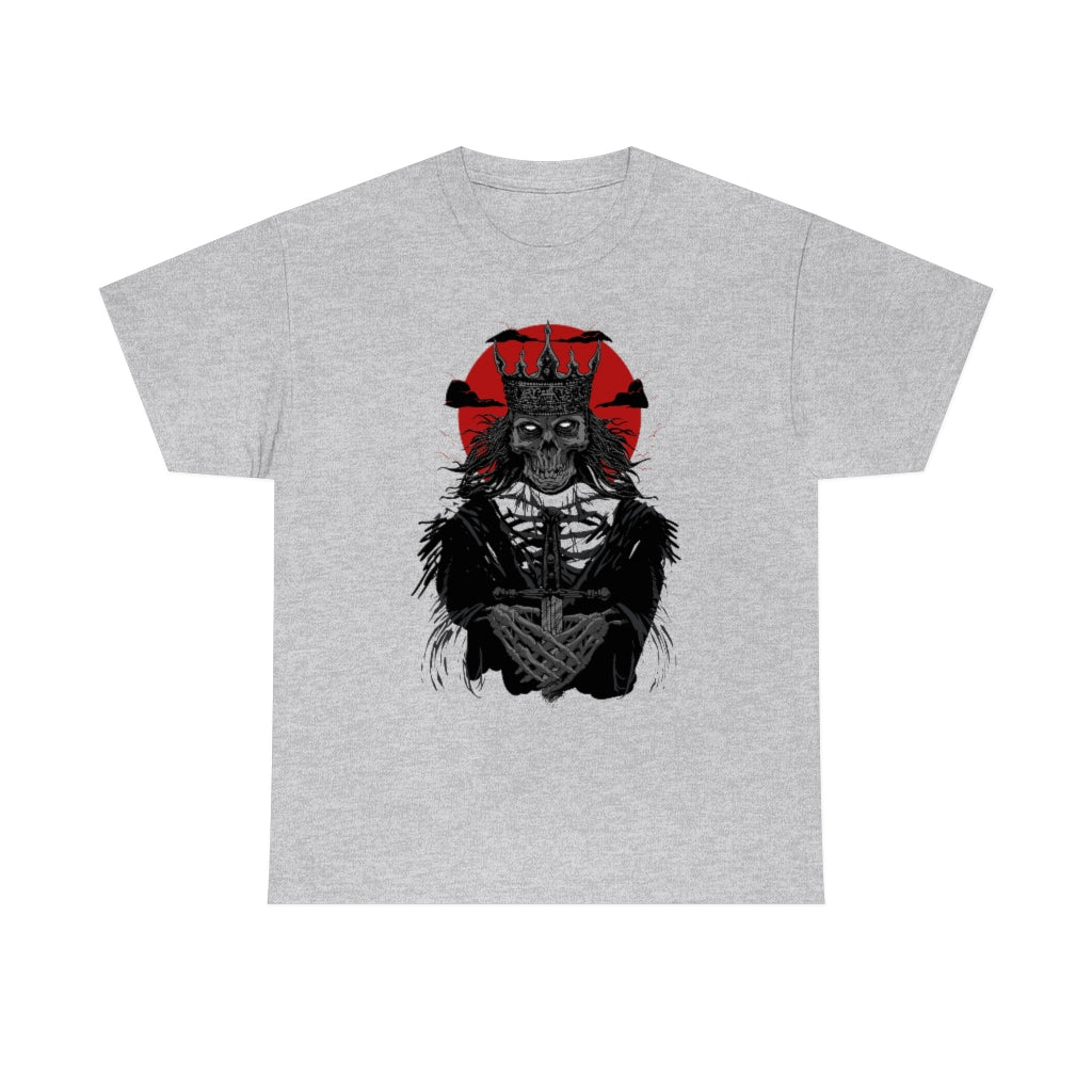 Corpse Skull King | Unisex | Heavy Cotton | T-Shirt | Evil | Scary | Skeleton