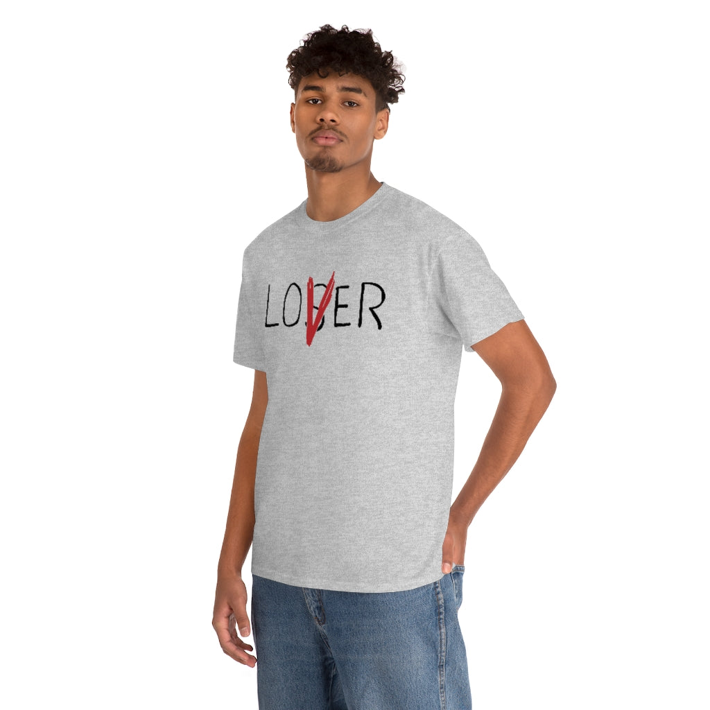 Loser Lover | Unisex | Heavy Cotton | T-Shirt | Horror | Pennywise | Literature | Movie