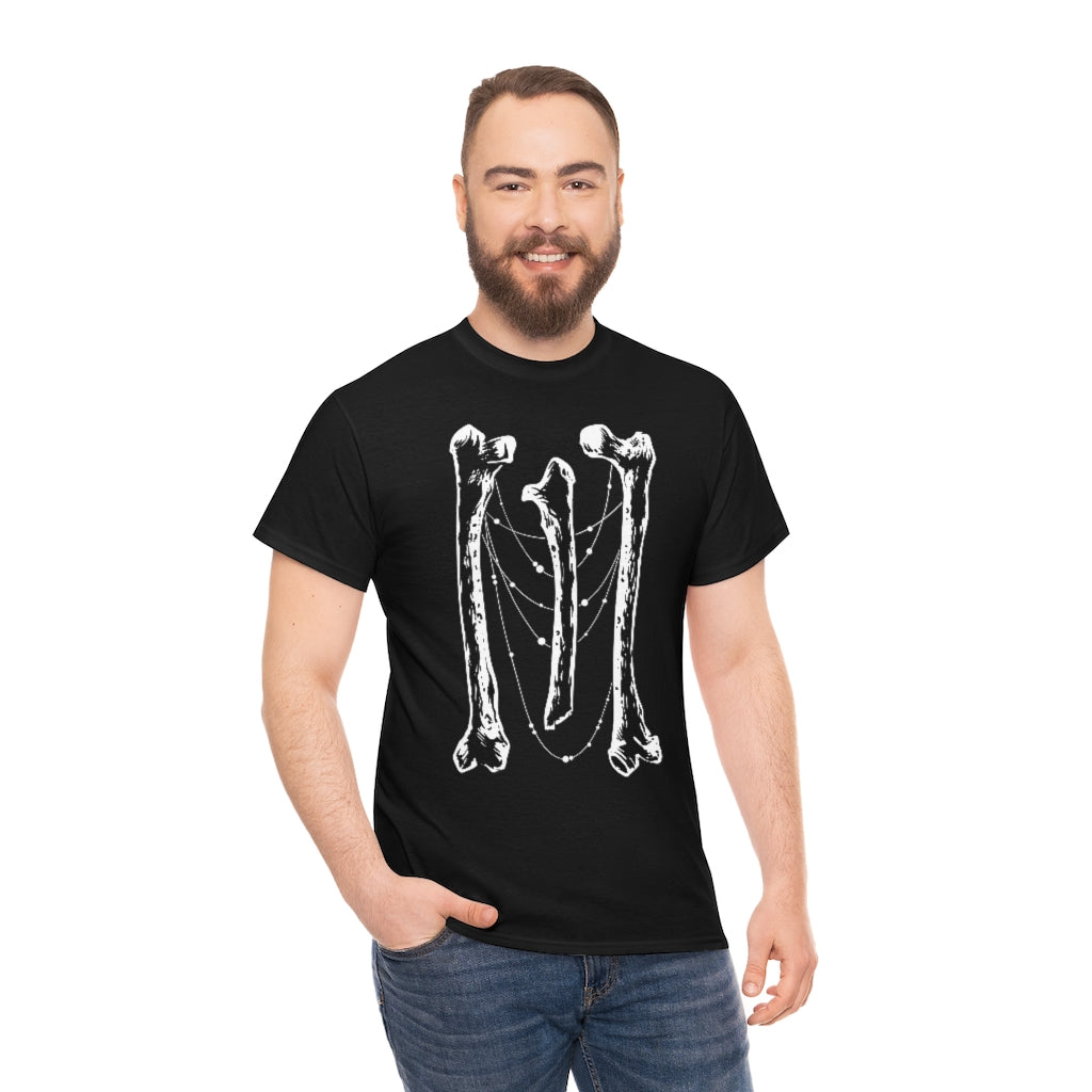 Bones | Unisex | Heavy Cotton | T-Shirt | Skeleton | Gothic | Occult