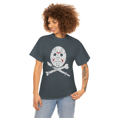 Hockey Mask | Unisex | Heavy Cotton | T-Shirt | Horror | Friday the 13th | Jason