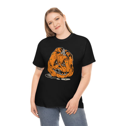 Rotten Pumpkin | Unisex | Heavy Cotton | T-Shirt | Halloween | Funny