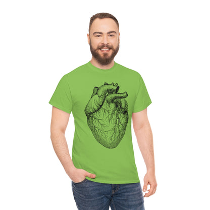 Human Heart | Unisex | Heavy Cotton | T-Shirt | Love | Valentine | Heart | Anatomy | Romance | Love