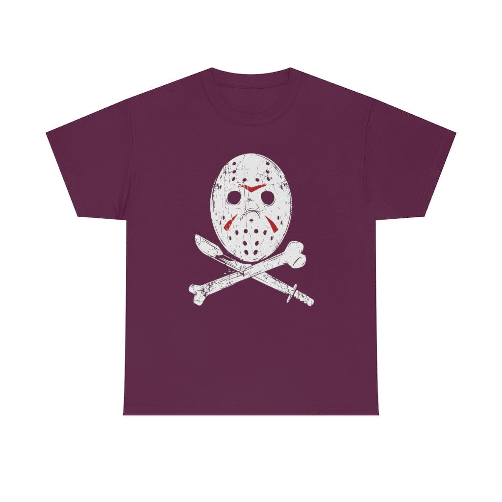 Hockey Mask | Unisex | Heavy Cotton | T-Shirt | Horror | Friday the 13th | Jason