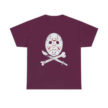 Hockey Mask | Unisex | Heavy Cotton | T-Shirt | Horror | Friday the 13th | Jason