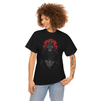 Corpse Skull King | Unisex | Heavy Cotton | T-Shirt | Evil | Scary | Skeleton