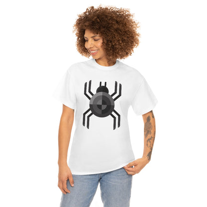 Black Spider | Unisex | Heavy Cotton | T-Shirt | Geometric | Arachnid