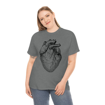 Human Heart | Unisex | Heavy Cotton | T-Shirt | Love | Valentine | Heart | Anatomy | Romance | Love