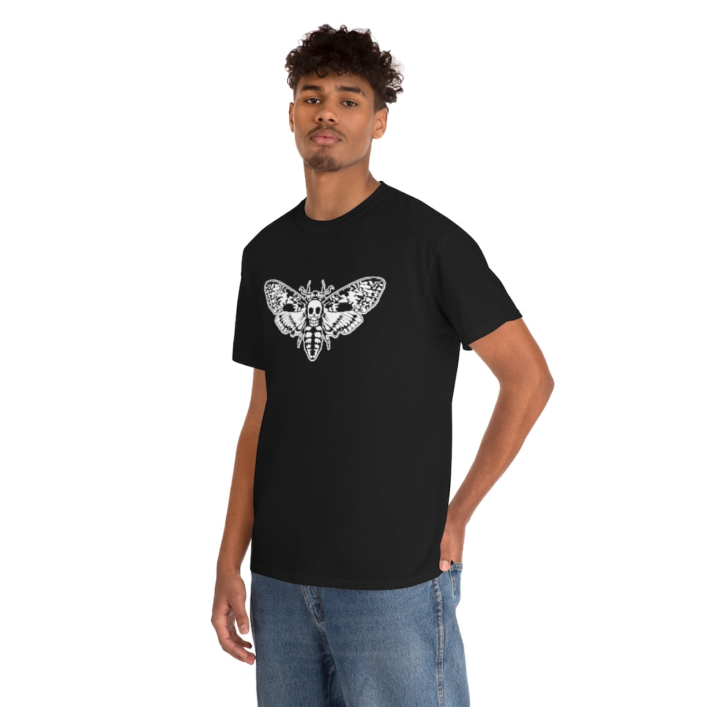 Death's Head Moth | Unisex | Heavy Cotton | T-Shirt | Skull | Horror | Hannibal | Movie