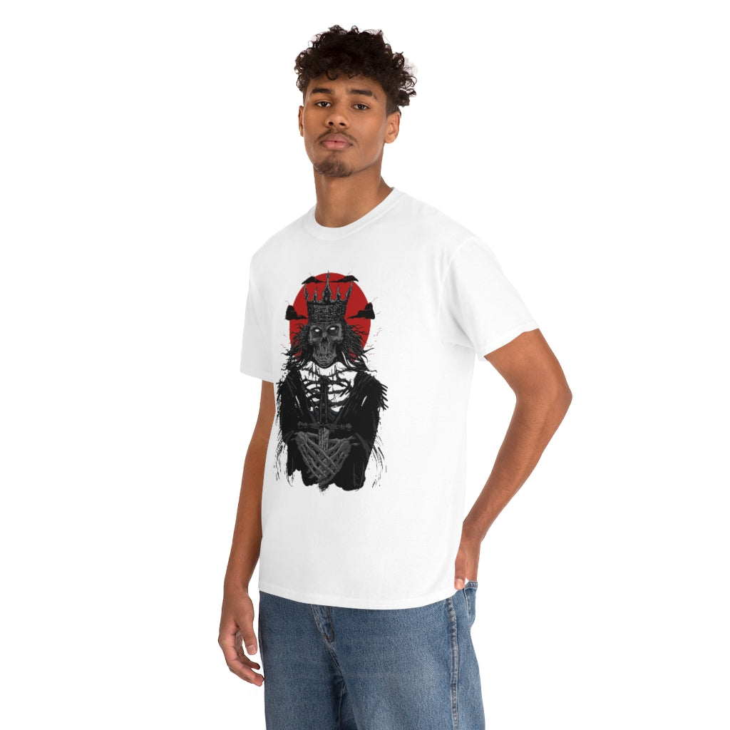 Corpse Skull King | Unisex | Heavy Cotton | T-Shirt | Evil | Scary | Skeleton