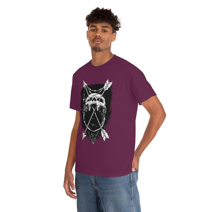 Arrows Through Skull | Unisex | Heavy Cotton | T-Shirt | Gothic | Indigenous | Death