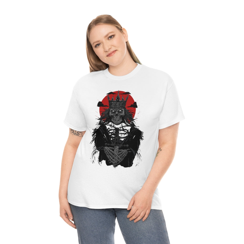 Corpse Skull King | Unisex | Heavy Cotton | T-Shirt | Evil | Scary | Skeleton