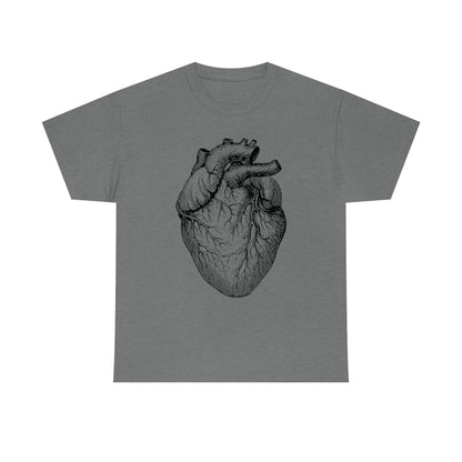 Human Heart | Unisex | Heavy Cotton | T-Shirt | Love | Valentine | Heart | Anatomy | Romance | Love