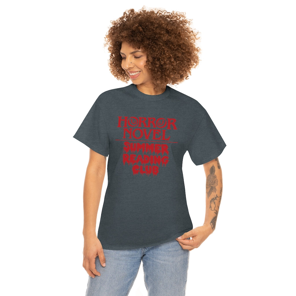 Horror Novel Summer Reading Club | Unisex | Heavy Cotton | T-Shirt | Book Worm | Horror Fan