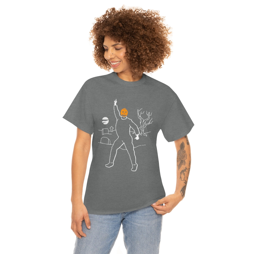 Pumpkin Night Fever | Unisex | Heavy Cotton | T-Shirt | Michael Myers | Funny | Halloween | Disco