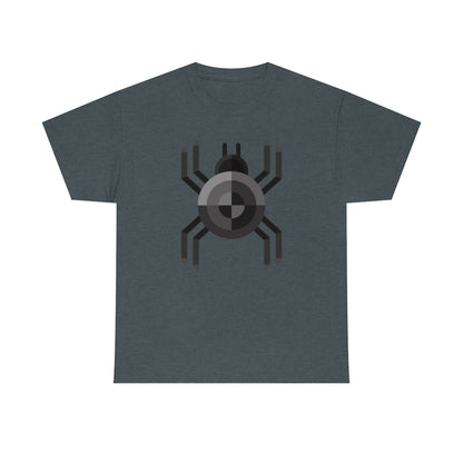 Black Spider | Unisex | Heavy Cotton | T-Shirt | Geometric | Arachnid