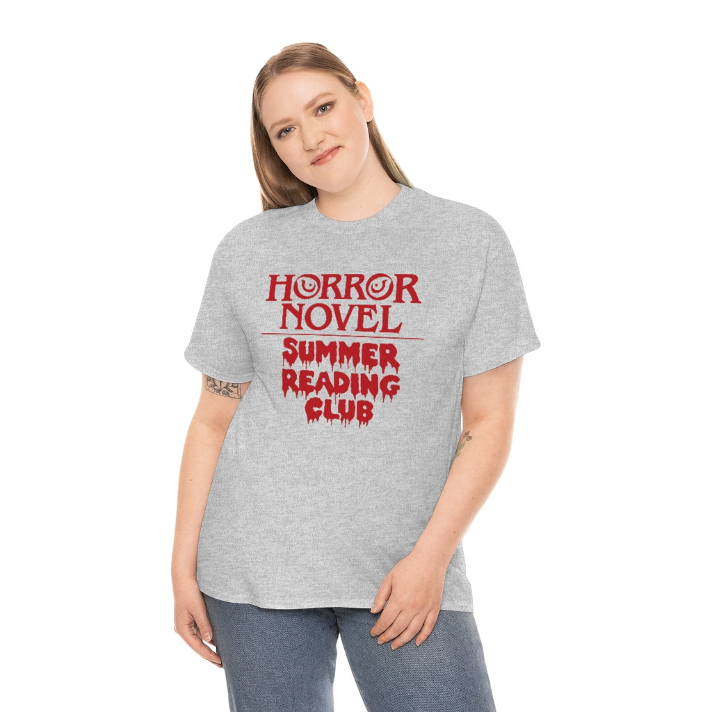 Horror Novel Summer Reading Club | Unisex | Heavy Cotton | T-Shirt | Book Worm | Horror Fan