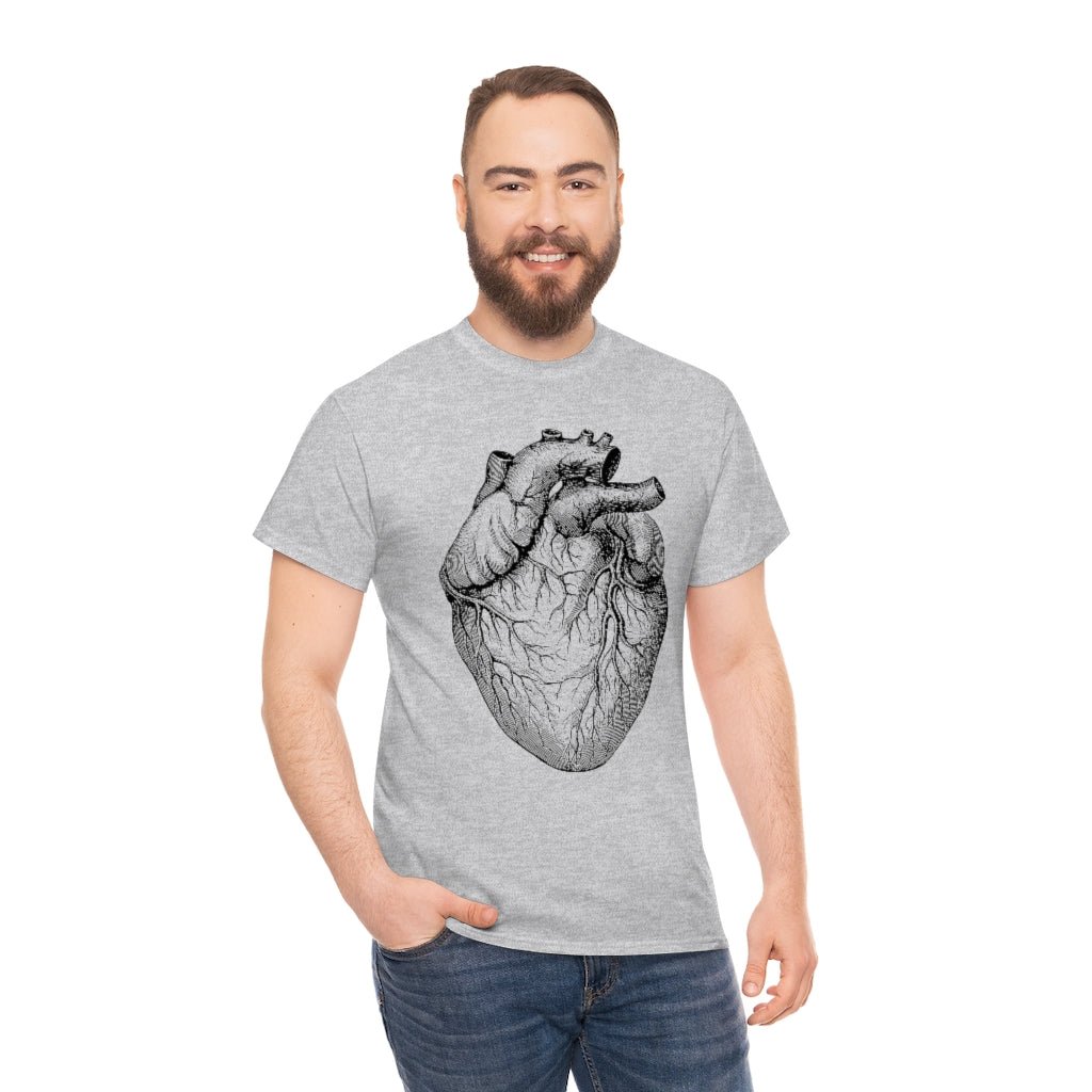 Human Heart | Unisex | Heavy Cotton | T-Shirt | Love | Valentine | Heart | Anatomy | Romance | Love