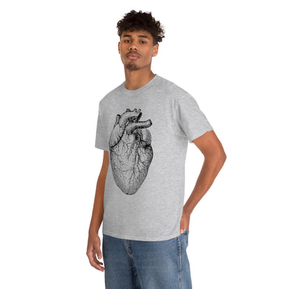 Human Heart | Unisex | Heavy Cotton | T-Shirt | Love | Valentine | Heart | Anatomy | Romance | Love