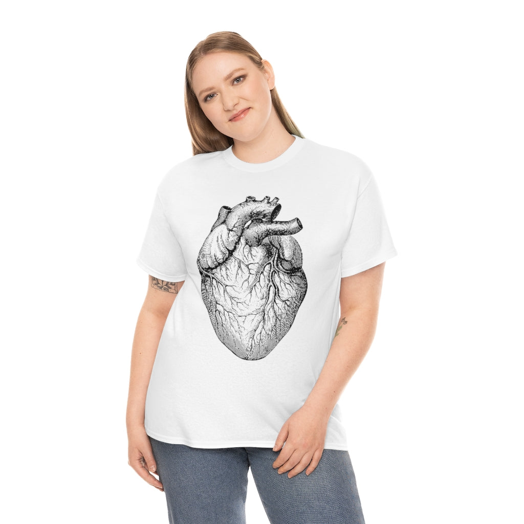 Human Heart | Unisex | Heavy Cotton | T-Shirt | Love | Valentine | Heart | Anatomy | Romance | Love