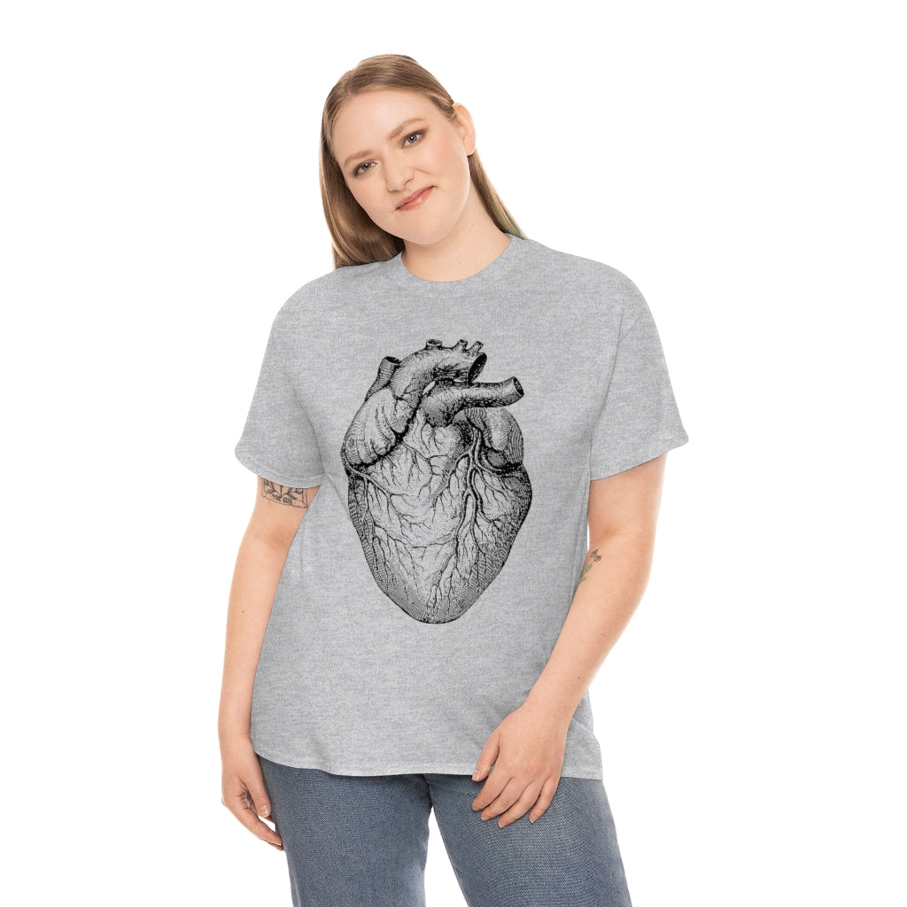 Human Heart | Unisex | Heavy Cotton | T-Shirt | Love | Valentine | Heart | Anatomy | Romance | Love