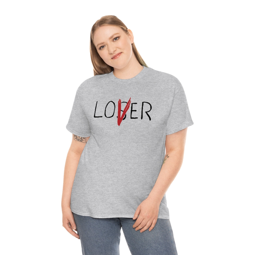 Loser Lover | Unisex | Heavy Cotton | T-Shirt | Horror | Pennywise | Literature | Movie