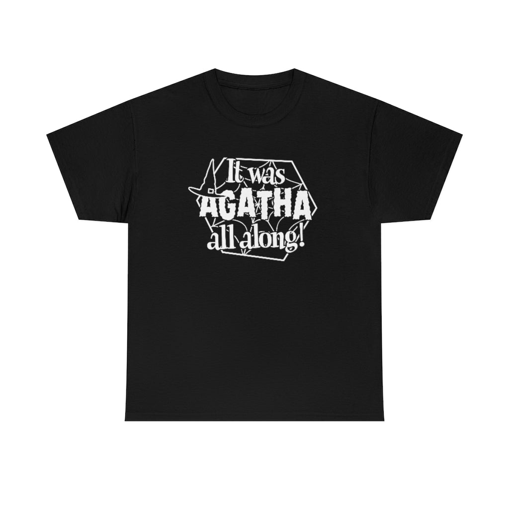 It Was Agatha All Along! | Unisex | Heavy Cotton | T-Shirt | Bewitched | Witchcraft | TV | Retro