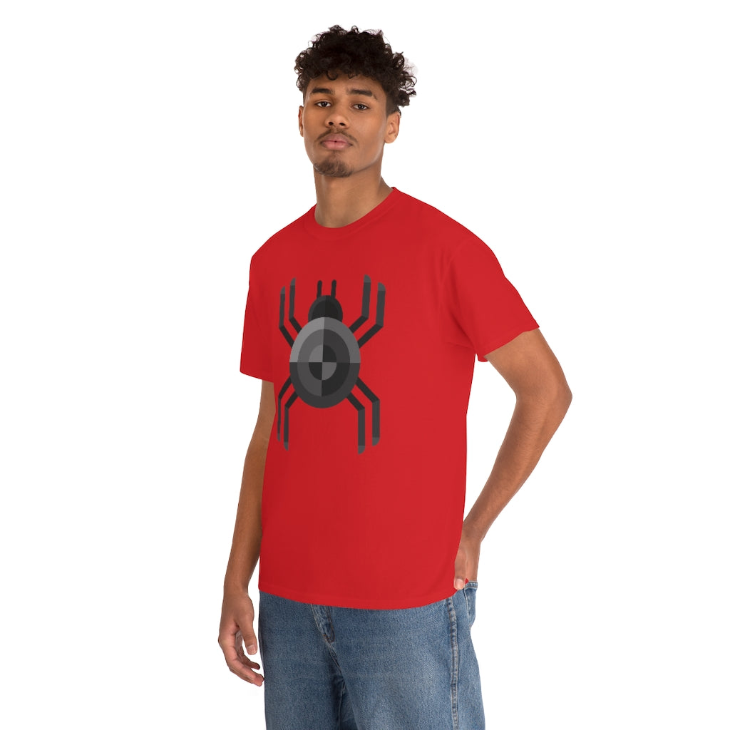 Black Spider | Unisex | Heavy Cotton | T-Shirt | Geometric | Arachnid