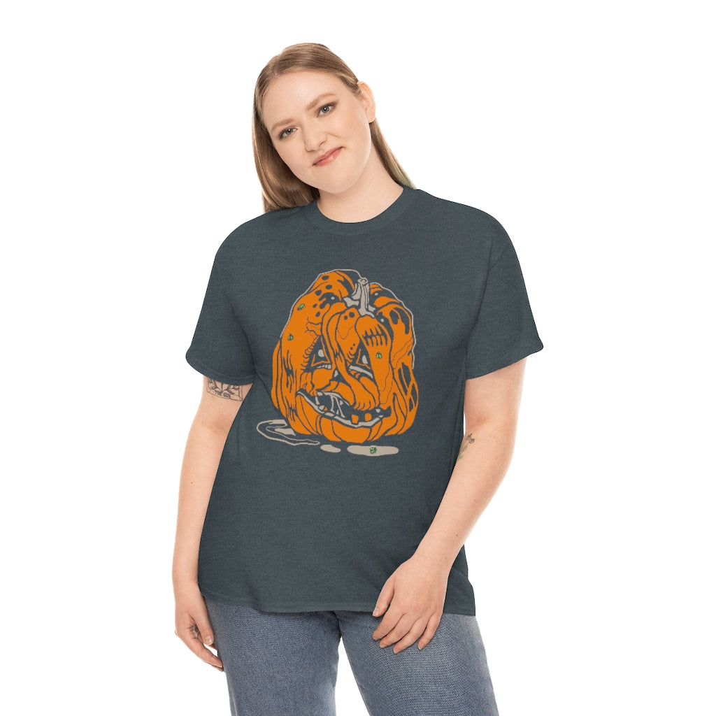 Rotten Pumpkin | Unisex | Heavy Cotton | T-Shirt | Halloween | Funny