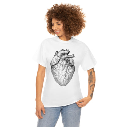 Human Heart | Unisex | Heavy Cotton | T-Shirt | Love | Valentine | Heart | Anatomy | Romance | Love