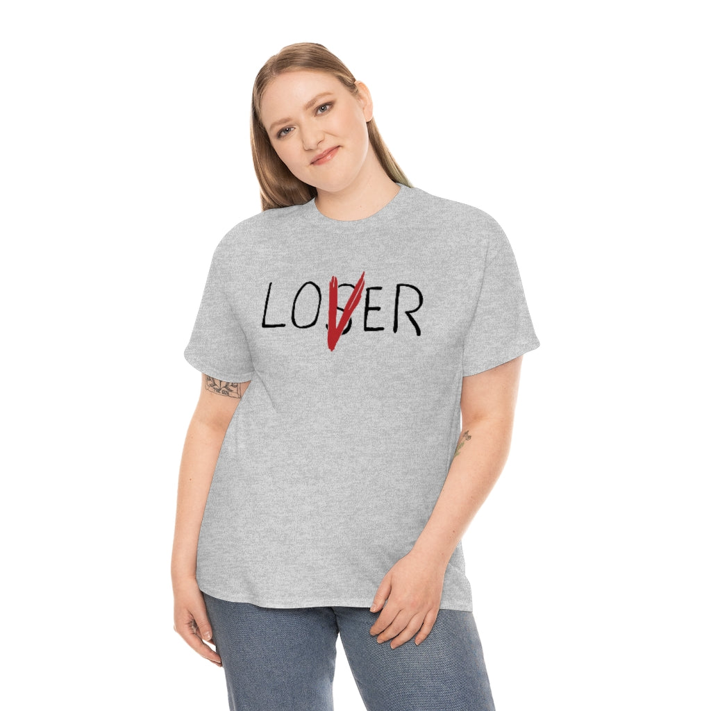 Loser Lover | Unisex | Heavy Cotton | T-Shirt | Horror | Pennywise | Literature | Movie