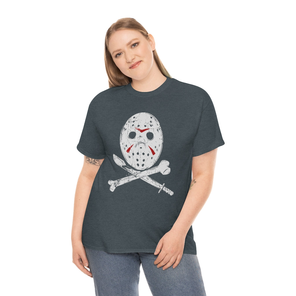 Hockey Mask | Unisex | Heavy Cotton | T-Shirt | Horror | Friday the 13th | Jason