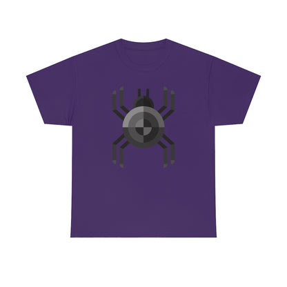 Black Spider | Unisex | Heavy Cotton | T-Shirt | Geometric | Arachnid