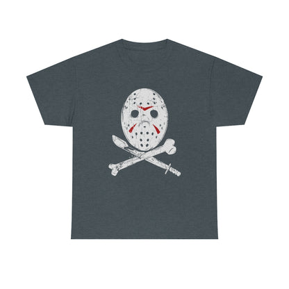 Hockey Mask | Unisex | Heavy Cotton | T-Shirt | Horror | Friday the 13th | Jason