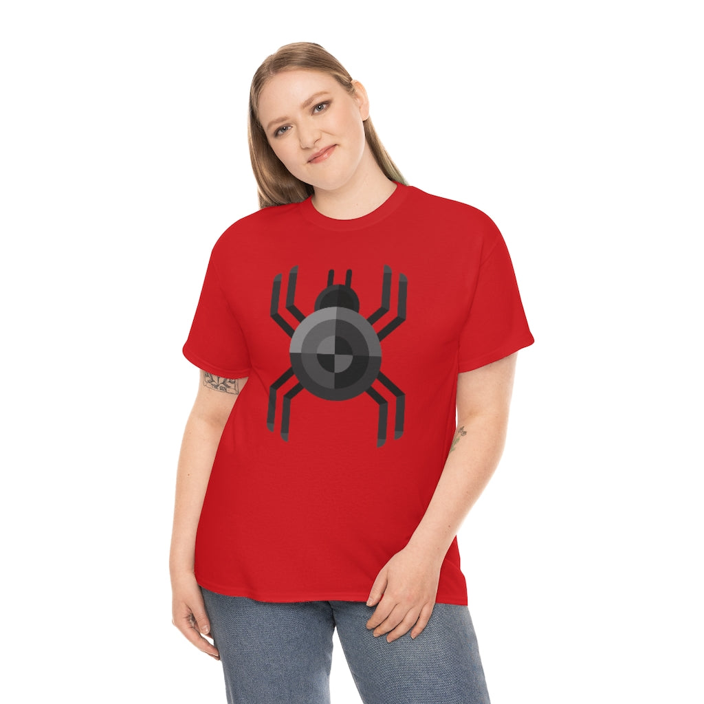 Black Spider | Unisex | Heavy Cotton | T-Shirt | Geometric | Arachnid