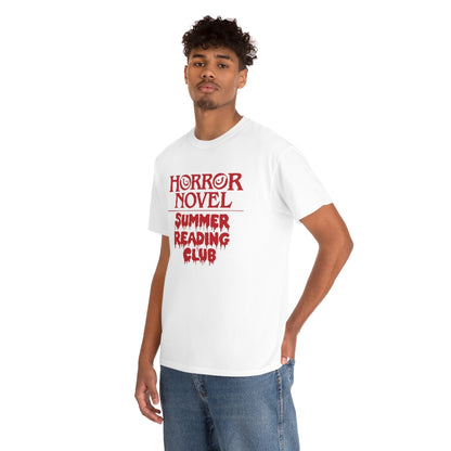 Horror Novel Summer Reading Club | Unisex | Heavy Cotton | T-Shirt | Book Worm | Horror Fan