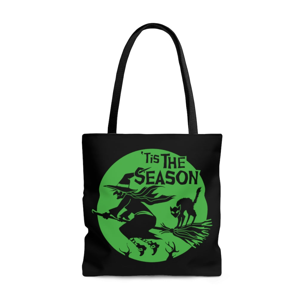 'Tis The Season Of The Witch | Halloween | Black Cat | Tote Bag