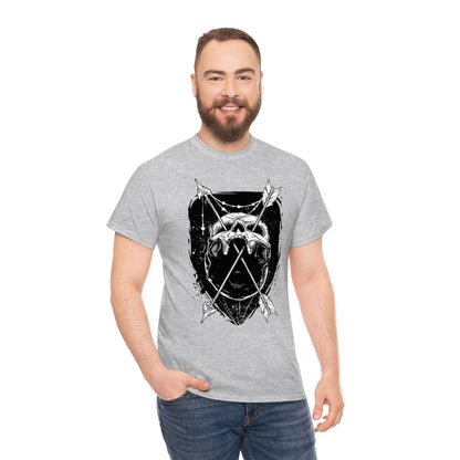 Arrows Through Skull | Unisex | Heavy Cotton | T-Shirt | Gothic | Indigenous | Death