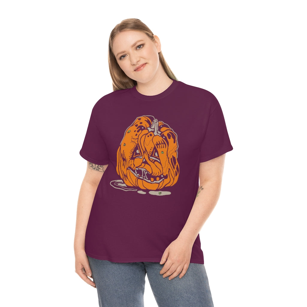 Rotten Pumpkin | Unisex | Heavy Cotton | T-Shirt | Halloween | Funny