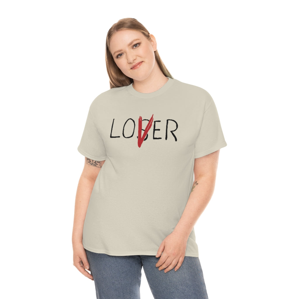 Loser Lover | Unisex | Heavy Cotton | T-Shirt | Horror | Pennywise | Literature | Movie