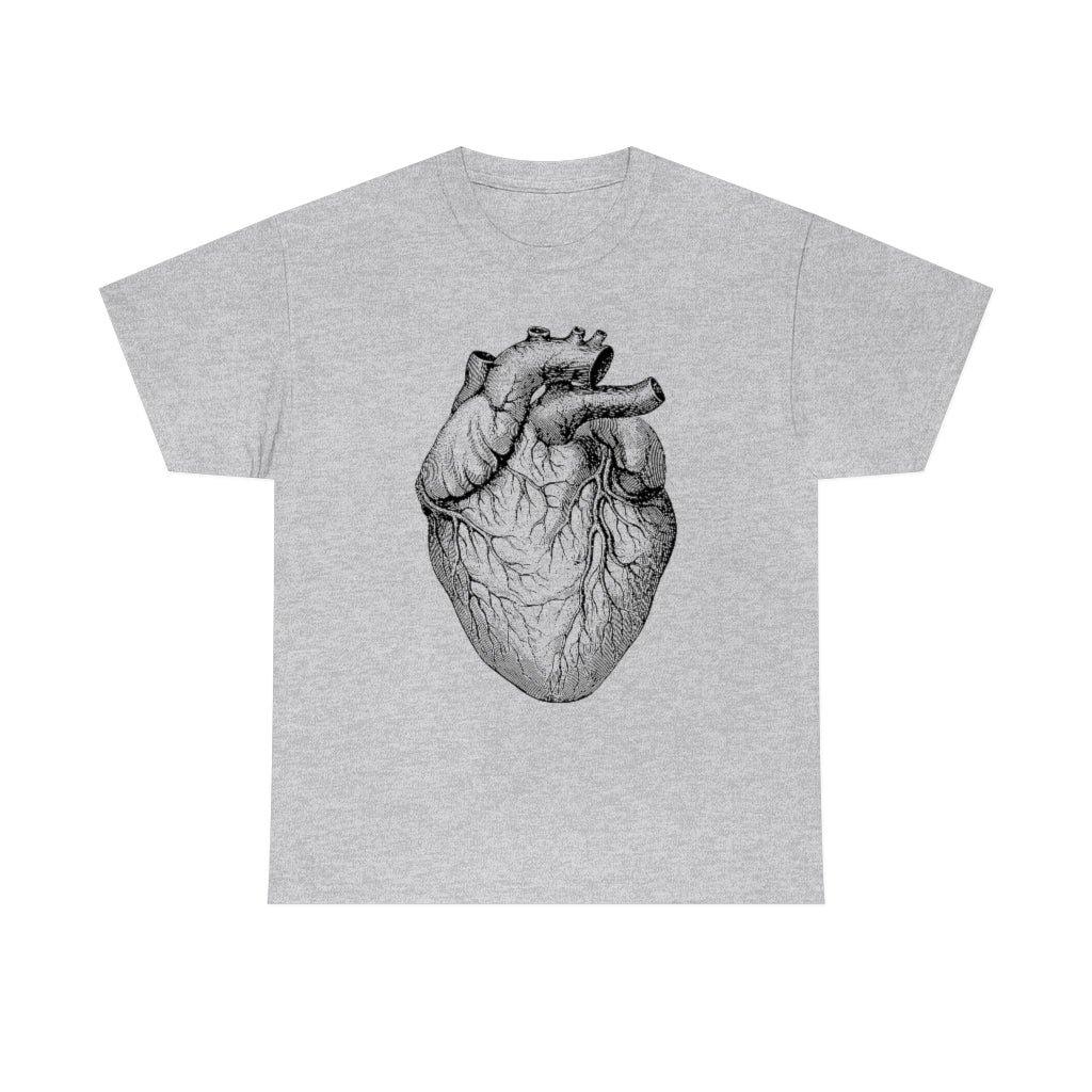 Human Heart | Unisex | Heavy Cotton | T-Shirt | Love | Valentine | Heart | Anatomy | Romance | Love