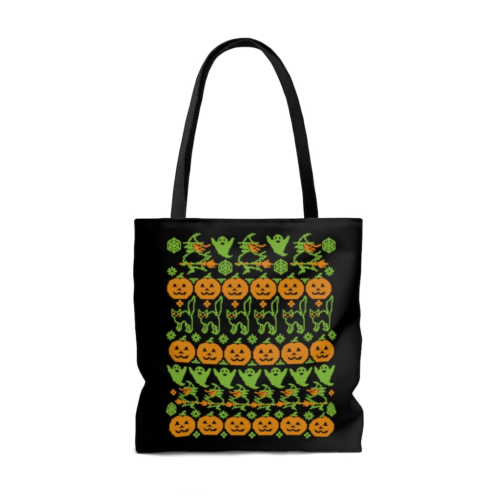 Ugly Sweater Pattern Halloween - Tote Bag