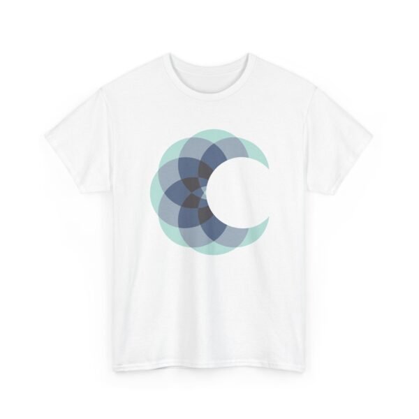 Polygon Blue Crescent Moon – Unisex T-Shirt