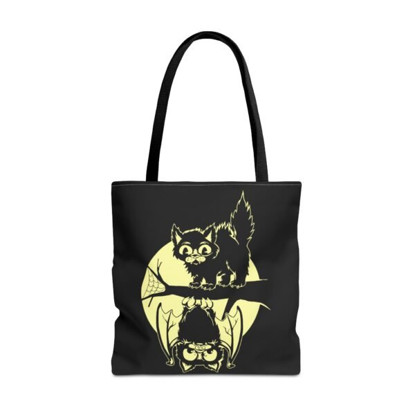 Spooky & Sweet Halloween Scene Tote Bag – Moonlit Mischief