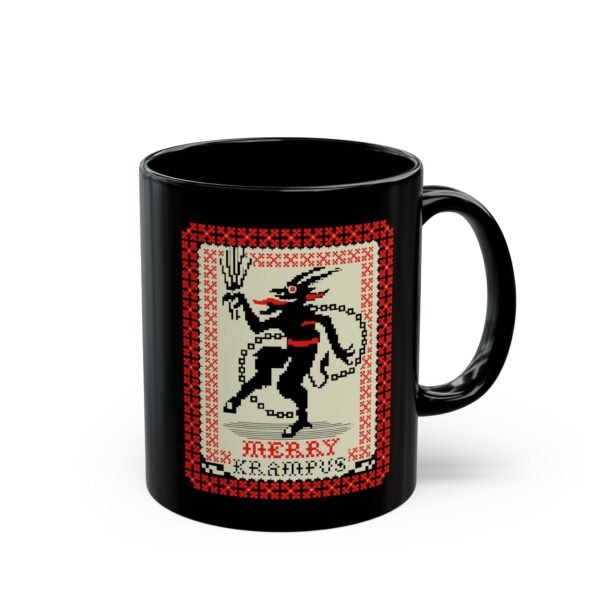 Merry Krampus Black Mug – Sip Scares, Not Cocoa
