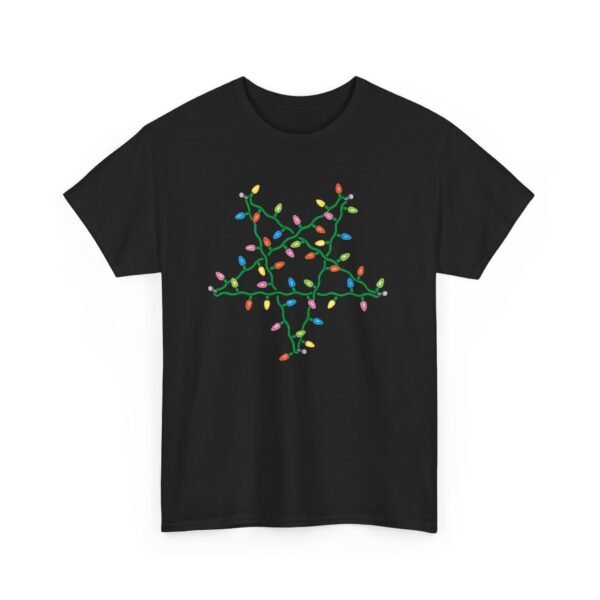 Holiday Pentagram Unisex T-Shirt – Festive with a Twist of Mischief
