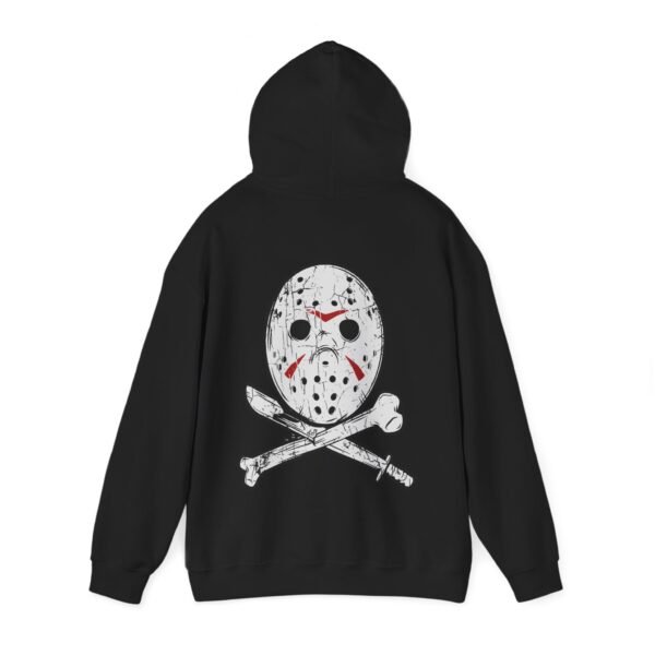 Camp Slasher Unisex Hoodie – Jason’s Jolly Roger Edition