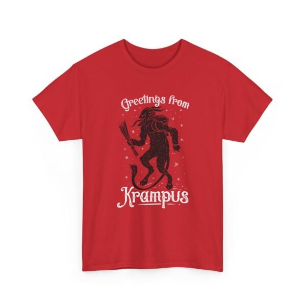 "Greetings From Krampus" Unisex T-Shirt – Holiday Horror Twist