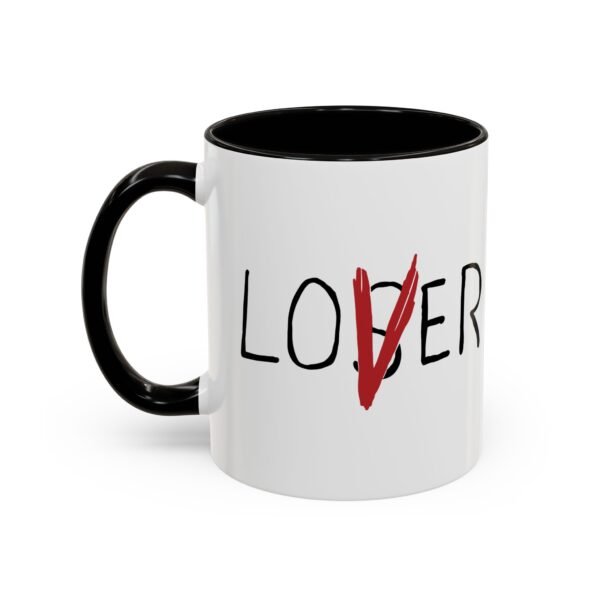 Loser / Lover Color Accent Mug – One Sip, Two Stories